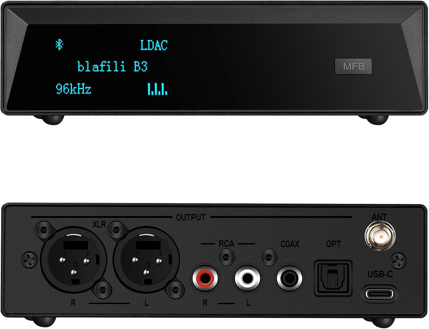 B3 Professional XLR Bluetooth V5.1 Music Receiver, LDAC & Aptx HD Streamer, Buil