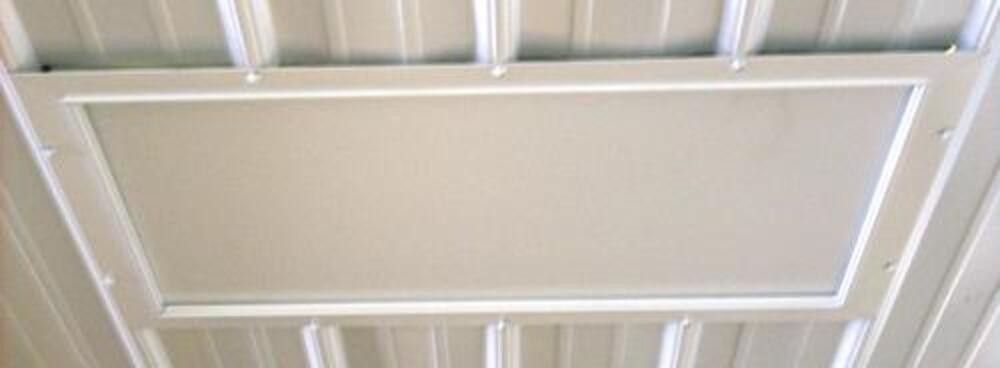 22" x 3' Ceiling Attic Access Steel Door Drywall Aluminum Framed Primed White