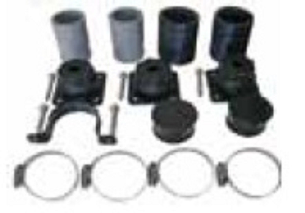 System Kit with couplings, hose clamps, strap clips for 2" Solar Pool Panels