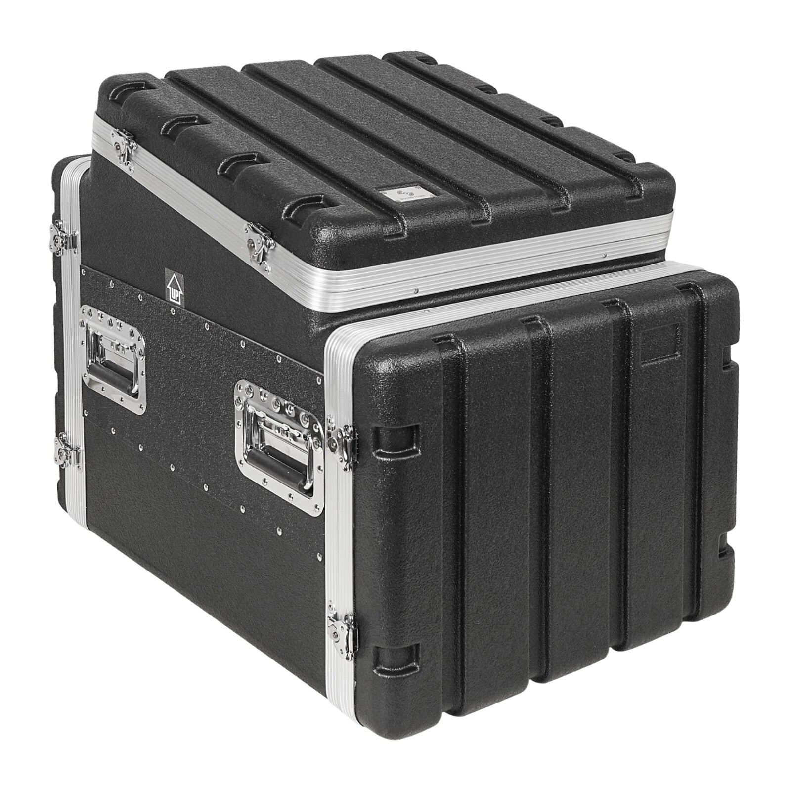 Sound Town 8U ABS Rack Case w/ Slant Mixer Top, 21" Depth, 10U Top (STMR-A10X8U)