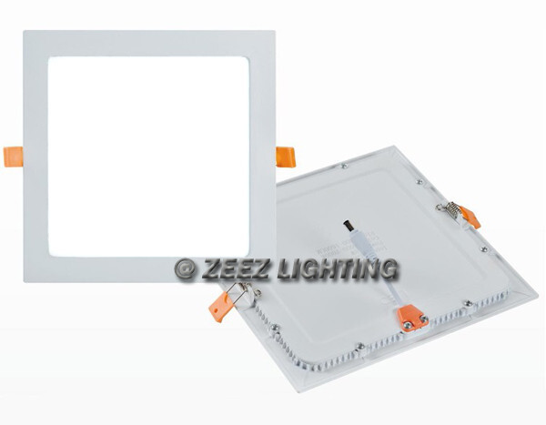 25W 11-Inch Square Cool White LED Recessed Ceiling Panel Light Canless Fixture
