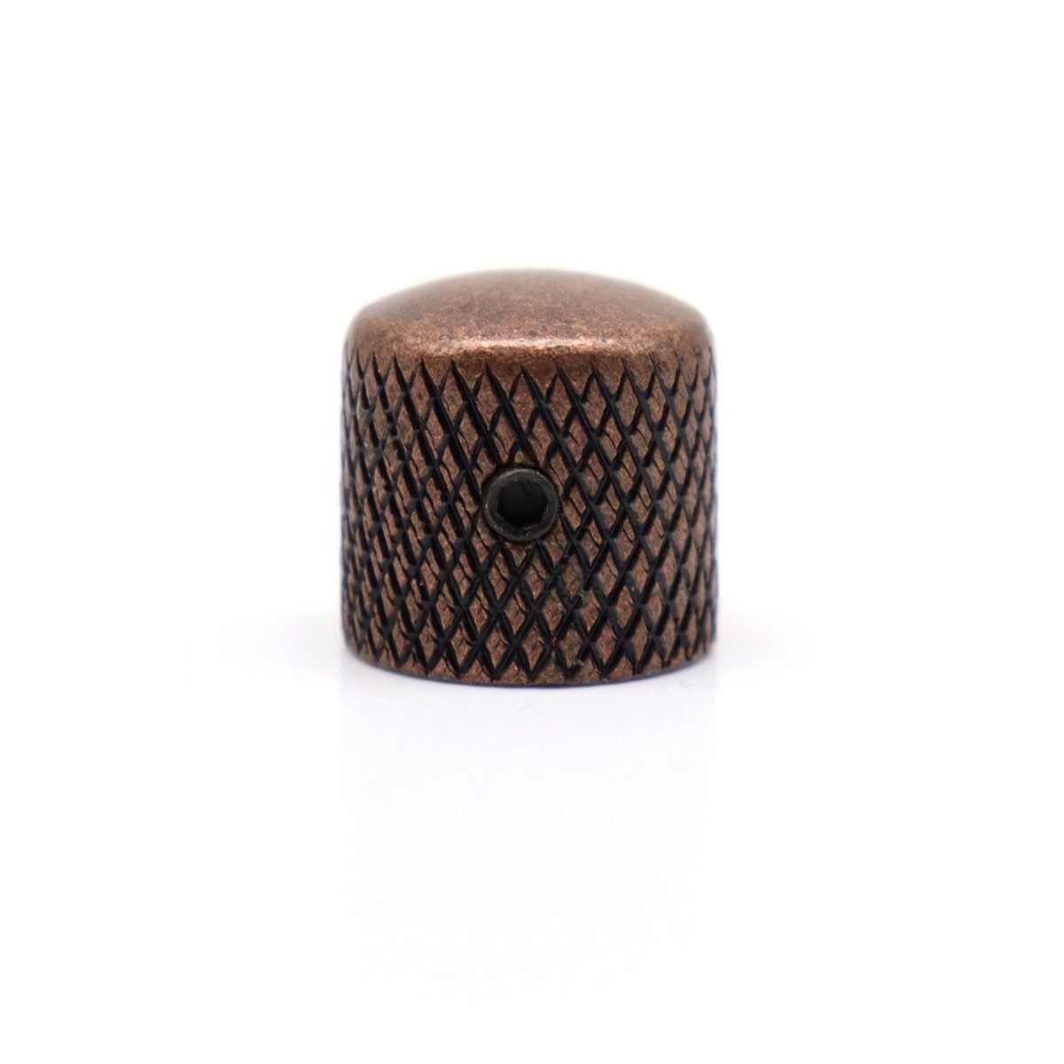 4Pcs Metal/Plastic Guitar Knobs Dome Knobs Volume Tone Control Knobs Red copper