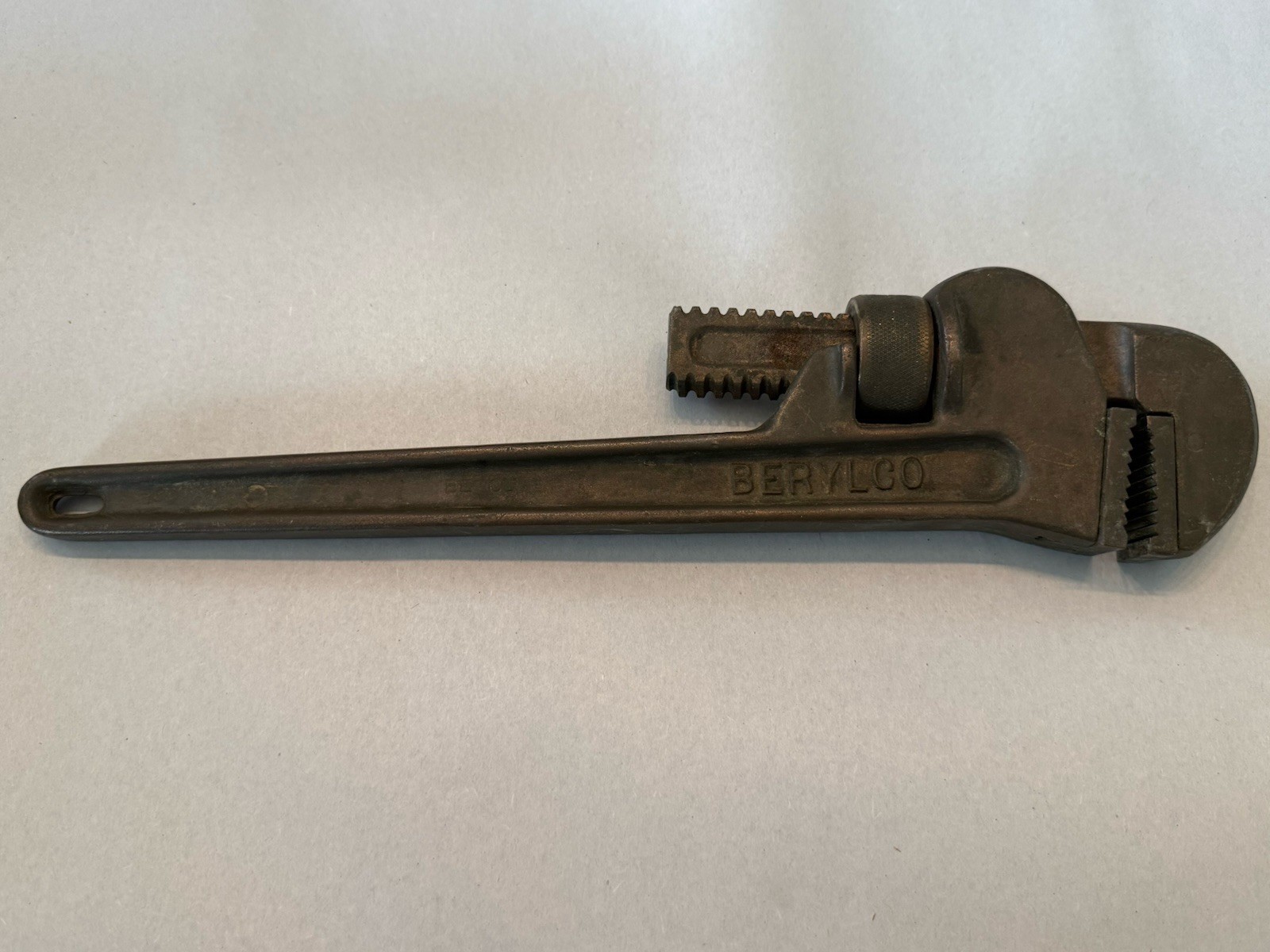 Vintage BERLYCO 14” Pipe Wrench Heavy Duty Adjustable USA