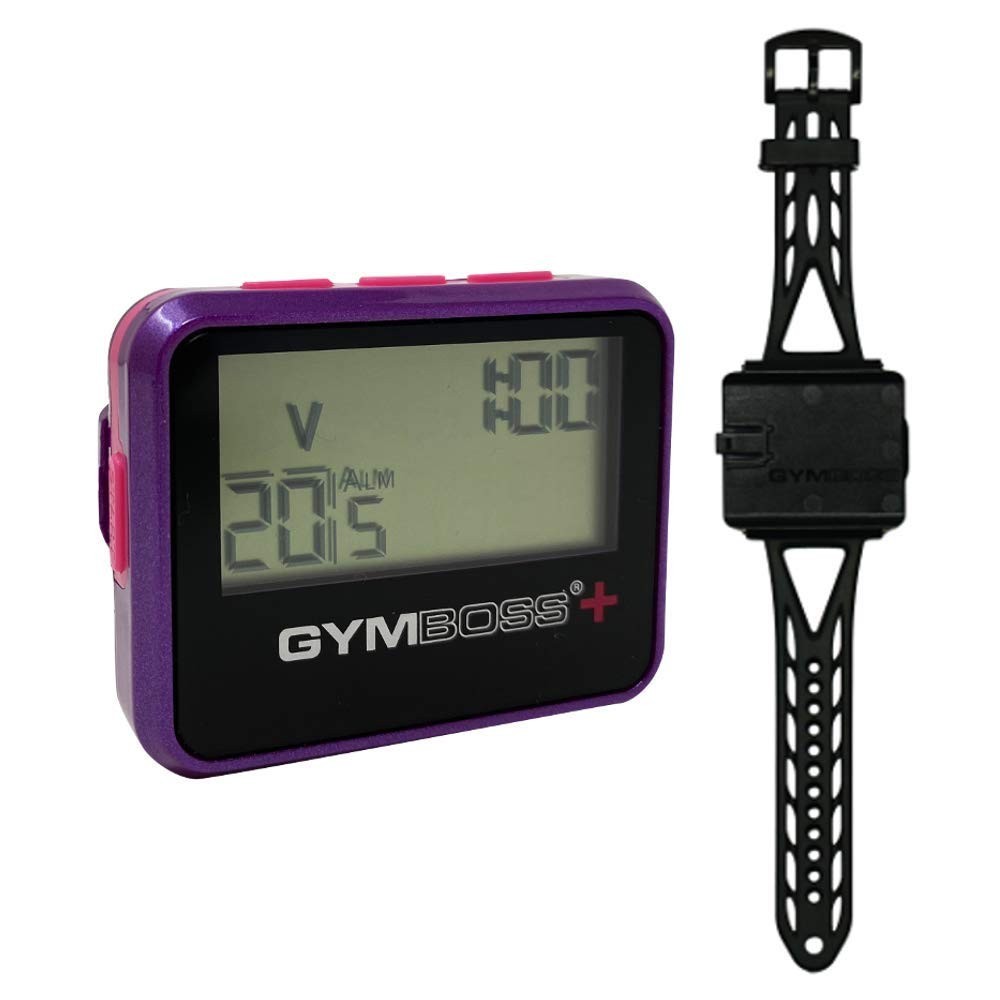 Interval Timer & Stopwatch Bundle with Watchstrap - Gym Workout Essential (Viole