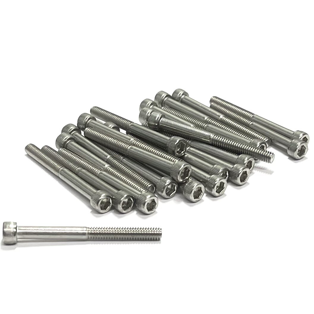 (PKG of 25) 8-32 x 1-3/4" Socket Head Cap Screw, PARTIAL THREAD, 18-8 Stainless