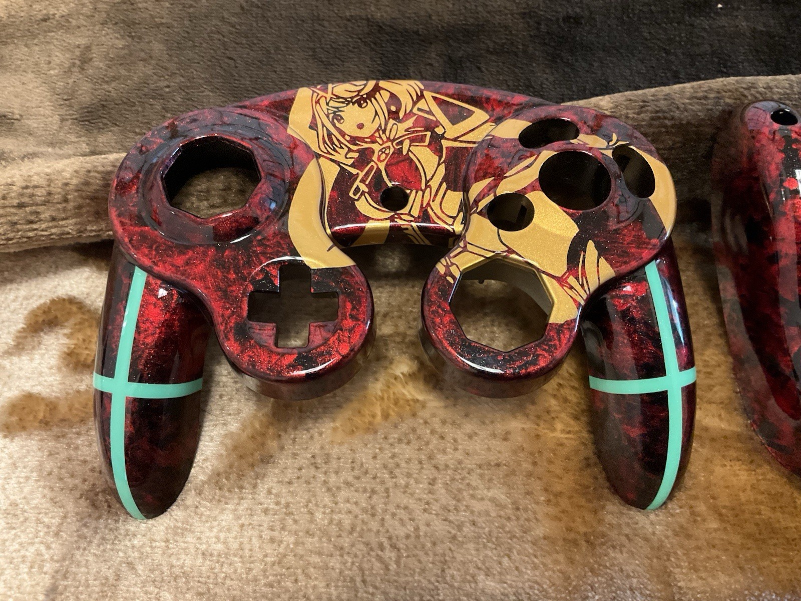 Custom Controller Paint Pyra Housing Shell Cover  Nintendo GC NGC Gamecube