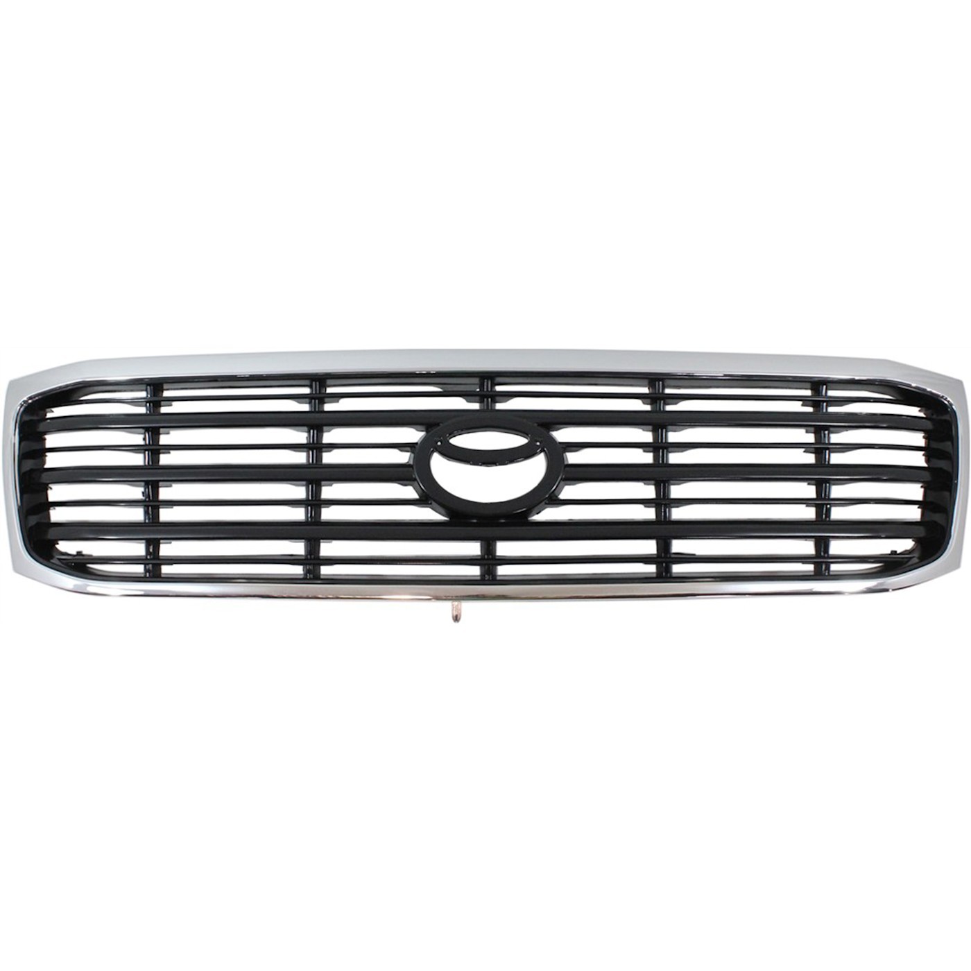Grille For 98-2002 Toyota Land Cruiser Chrome Shell w/ Black Insert Plastic