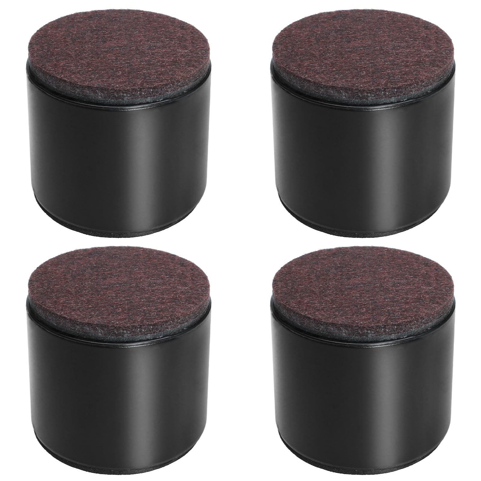 4 Pcs Self-Adhesive Furniture Bed Risers, Round Heavy Duty Carbon Steel Table...