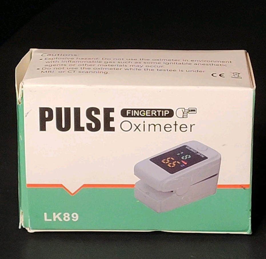 Pulse Oximeter LK89 Fingertip Oximetry Saturation Heart Rate Pressure Monitor