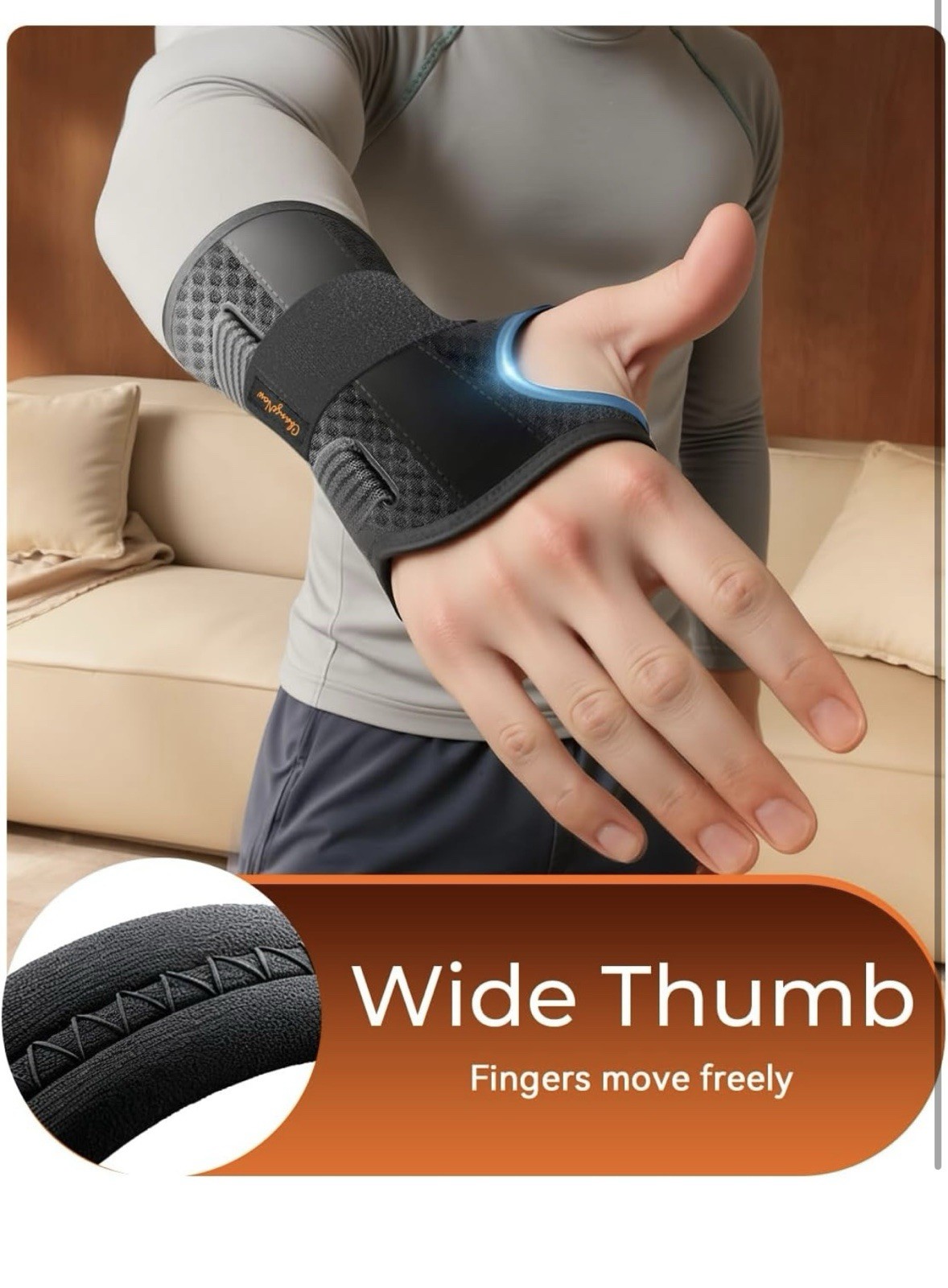 Carpal Tunnel Wrist Brace Night Support for Men Women/right hand s/m