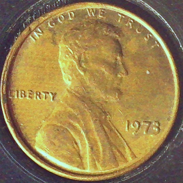 1973 P LINCOLN PENNY  CIRCULATED   OBVERSE AND REVERSE WOODY
