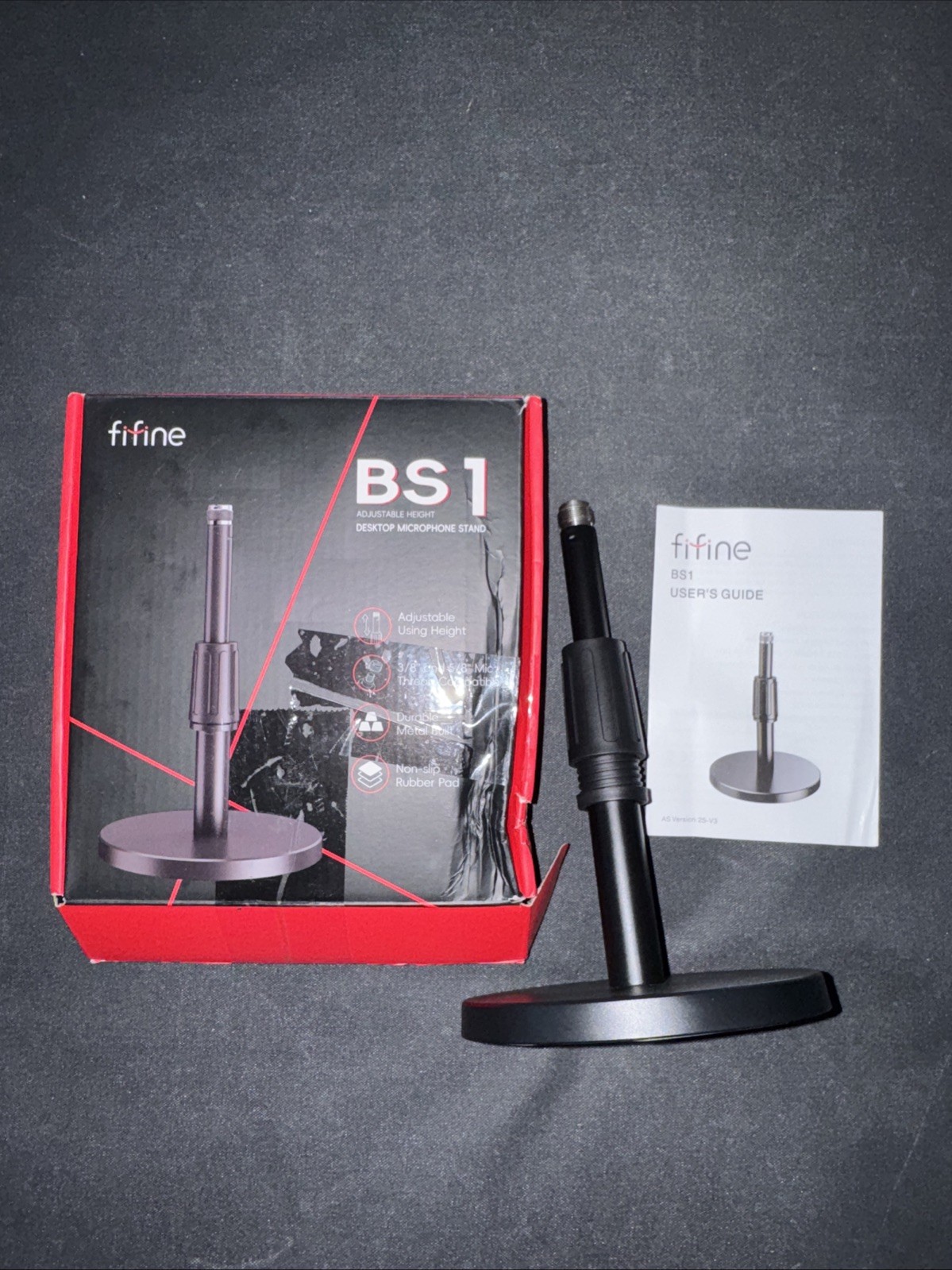 Fifine BS1 Adujstable Desktop Microphone Stand