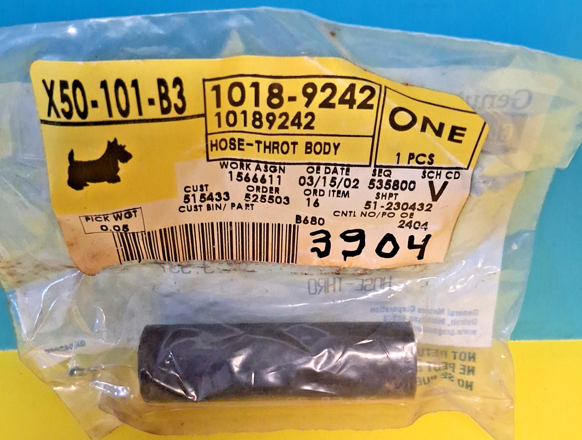 10189242 Throttle Body Hose / New NOS GM in OEM sealed packaging / free shipping