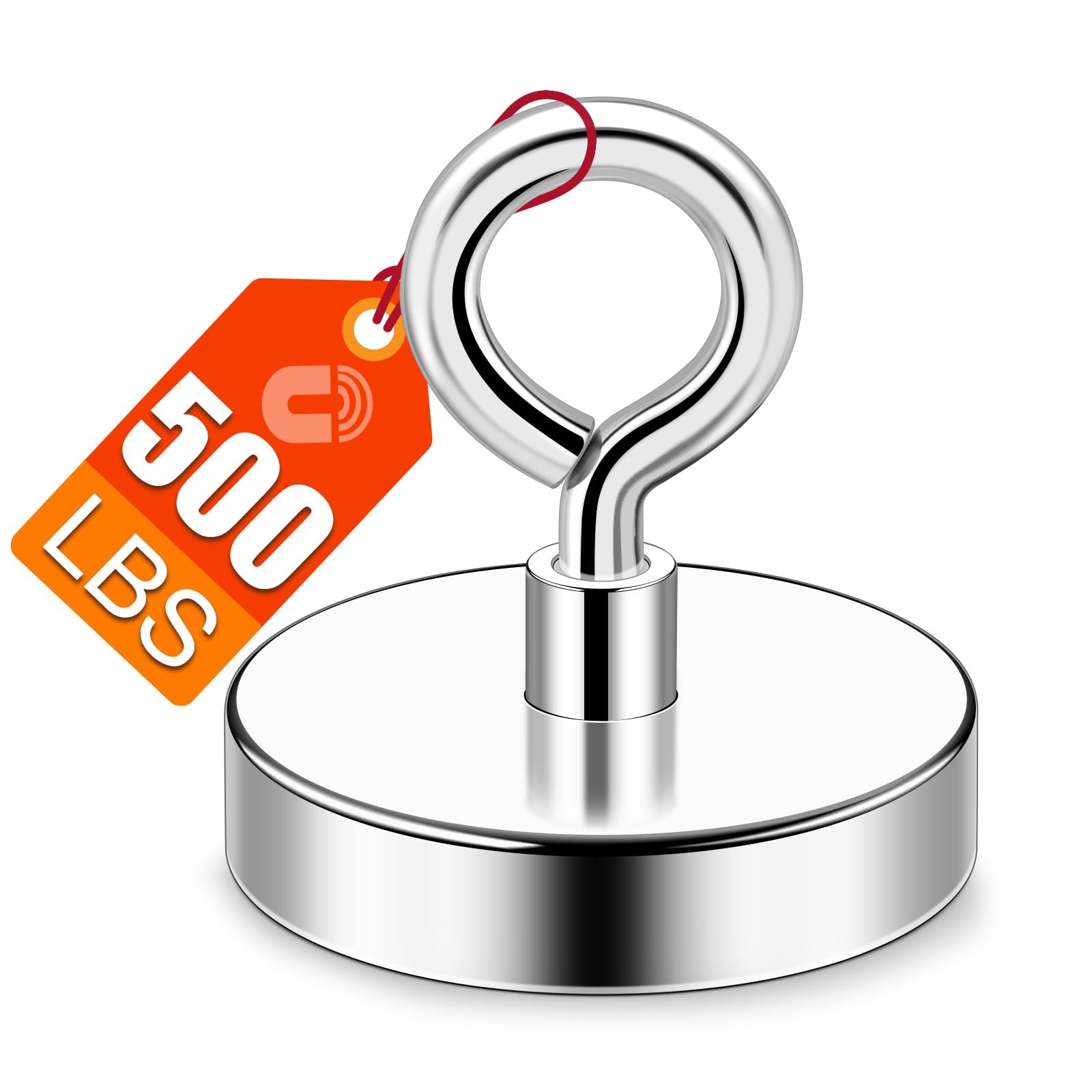 Strong Fishing Magnets 500 lbs(227 KG) Strong Neodymium Magnet Heavy Duty Mag...