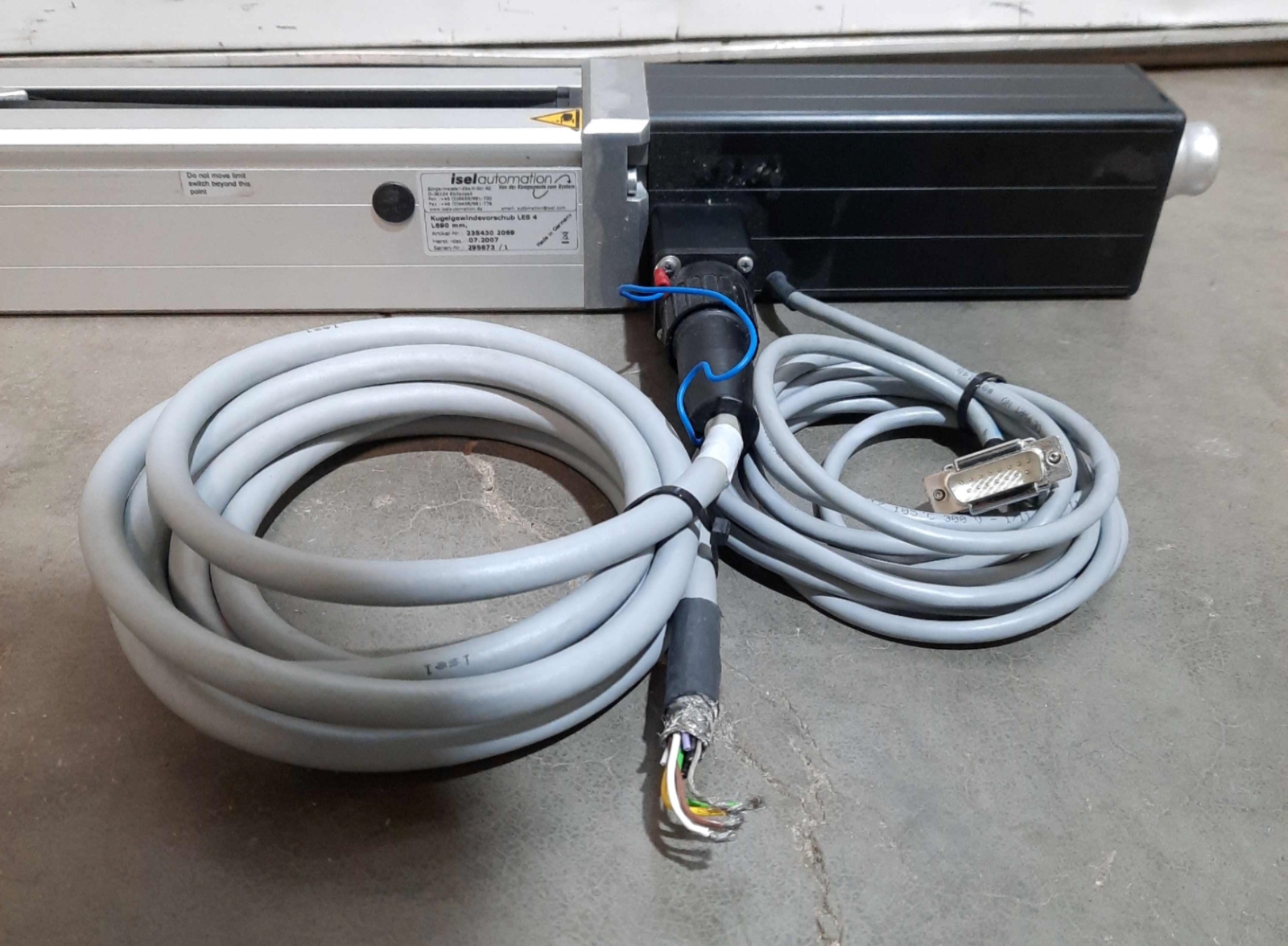 ISEL 235430 2069 LES 4 Stepper Driven Linear Positioner 690mm 2x Carriages