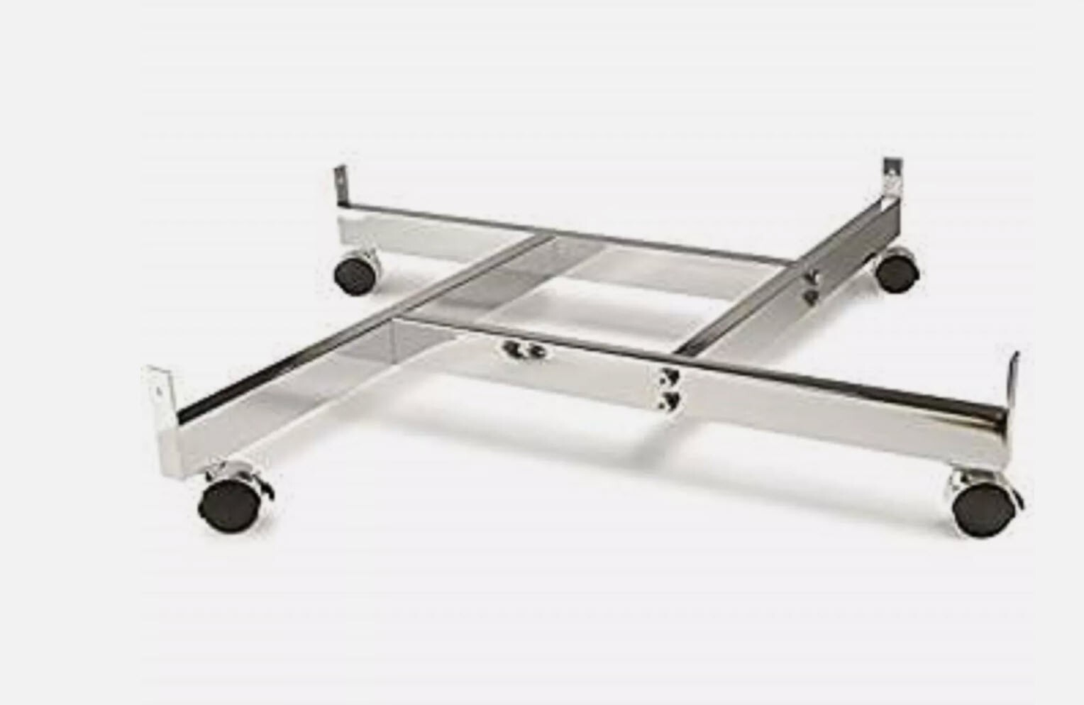 Econoco GW/4BA Chrome 4-Way Base for Grid Panels 24" legs