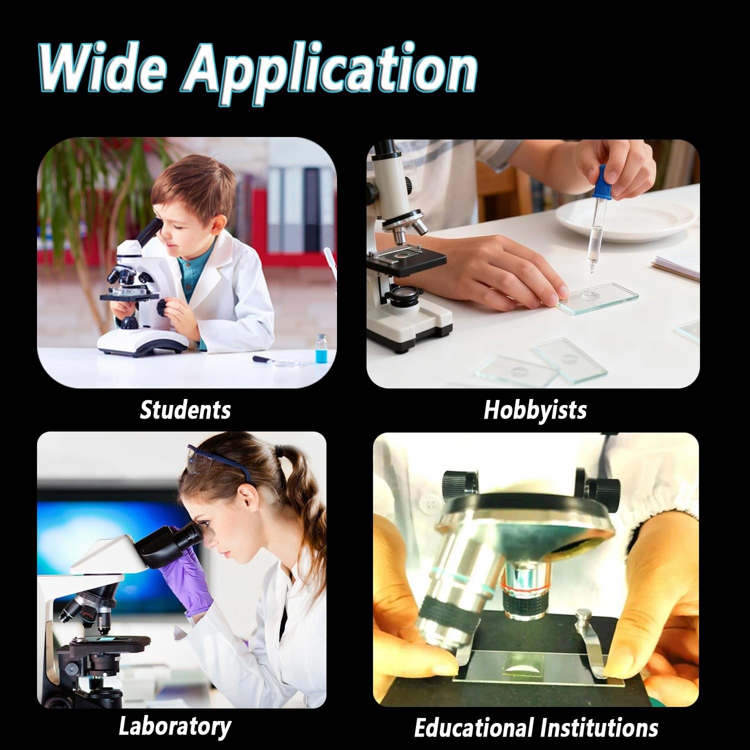 Single Depression Concave Microscope Slides, 100 Count – Ideal for Science Class