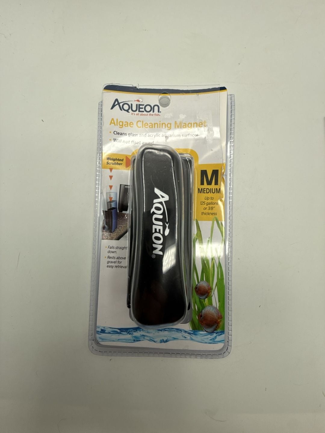 Aqueon Algae Cleaning Magnet for Glass and Acrylic Aquariums, Medium