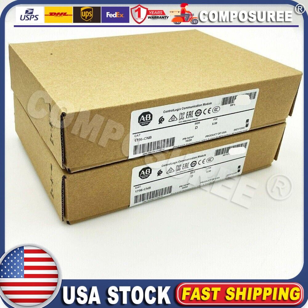 1 PC New Sealed AB 1756-CNB SER D ControlLogix ControlNet Bridge 1756CNB USA
