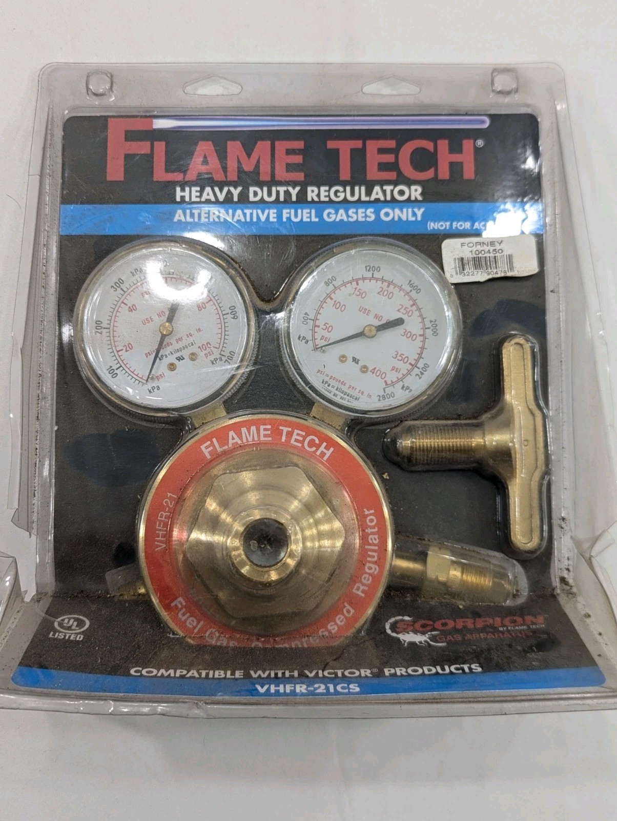 FlameTech VHFR-21CS Heavy Duty Regulator Alternative Fuel Only Forney New Open