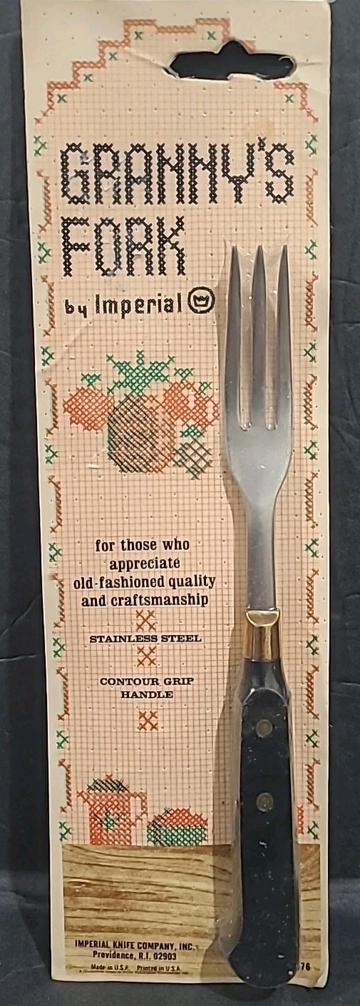 Vintage Granny's Fork, Imperial Knife Company, Number 876, New In Sealed Package