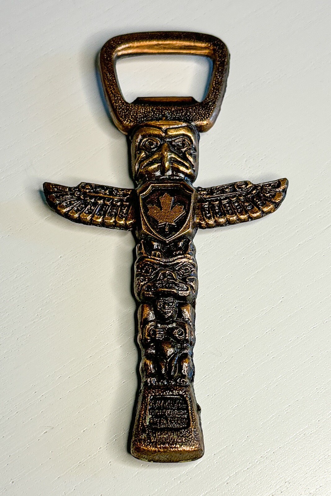 Kwakiutl Thunderbird Bear Totem Bottle Opener - Made in Canada