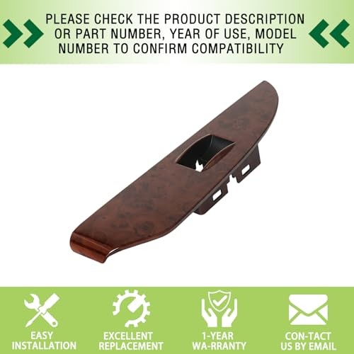 Window Switch Bezel Cover Rear Left Rear Left Fit for 2007-2014 Gaston Walnut