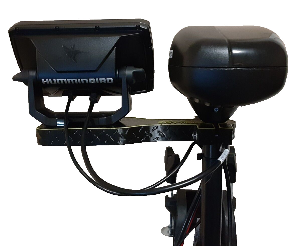 Troll and Find fish finder mount kit for Minn Kota and Humminbird Helix 5