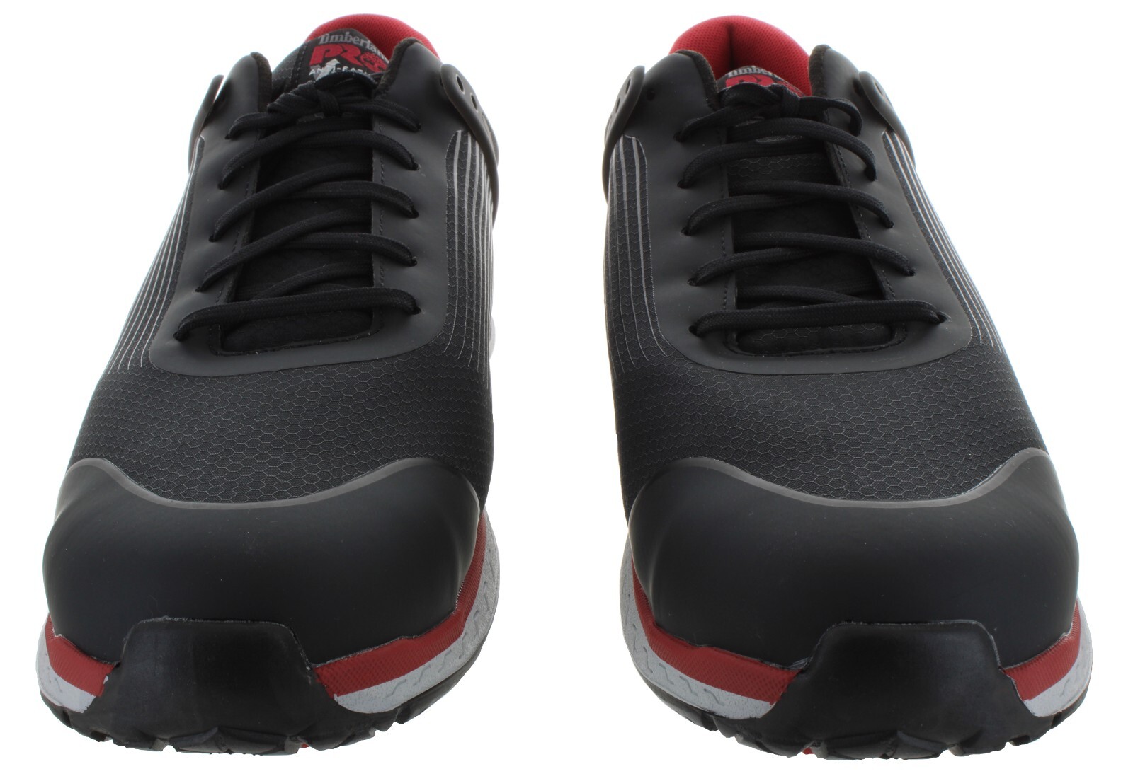 Timberland Pro Men's DRIVETRAIN COMPOSITE TOE Black-Red Work Sneakers New