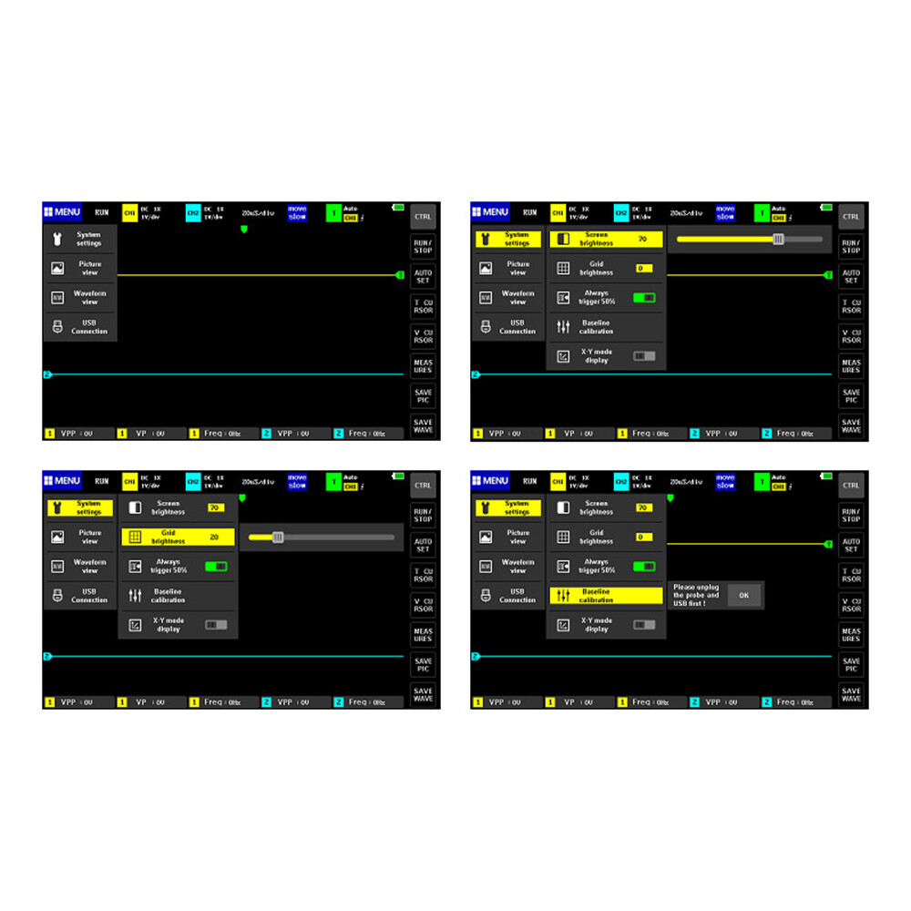 Mini 7" Touch Panel for FNIRSI Digital Tablet Oscilloscope 2CH 100MHz