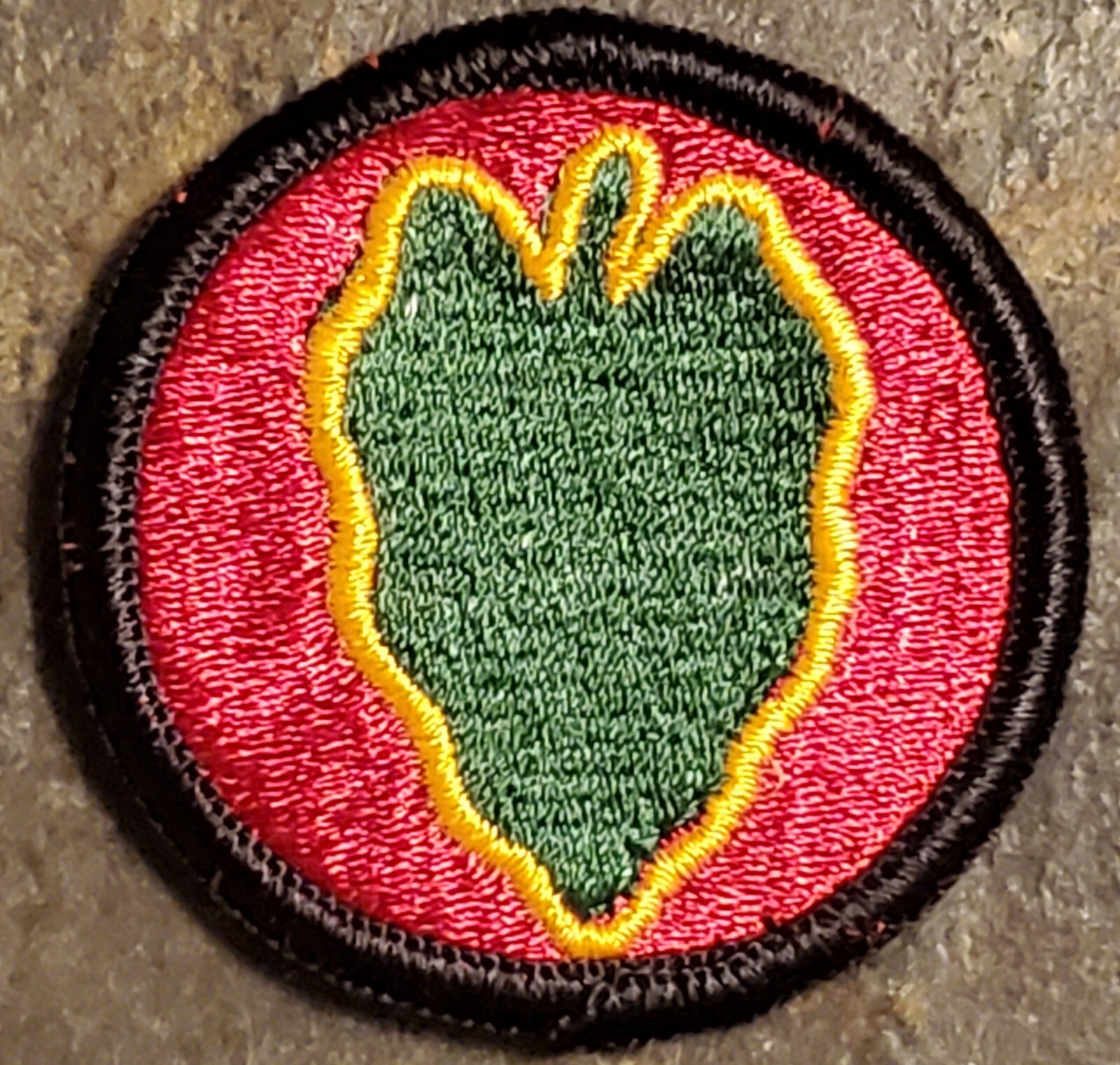 US ARMY 24th INFANTRY DIVISION COLOR PATCH UNIFORM MILITARY ORIG USGI NOS 2.5"