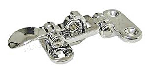 Snag Free Fastener Chromed Brass 100x50mm Lockable with Closing Plate