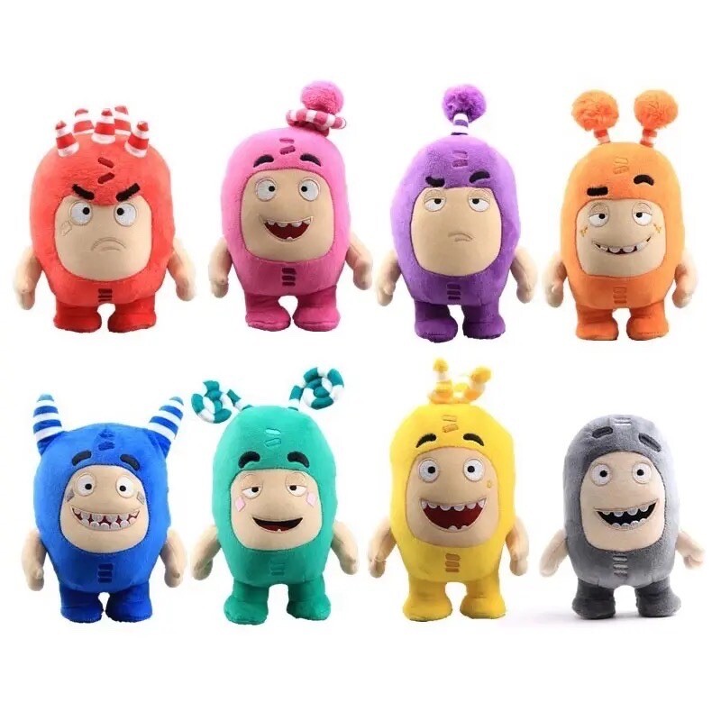 Oddbods BUNDLE OF 8 PLUSH TOYS 18 CENTIMETERS FAST SHIPPING 