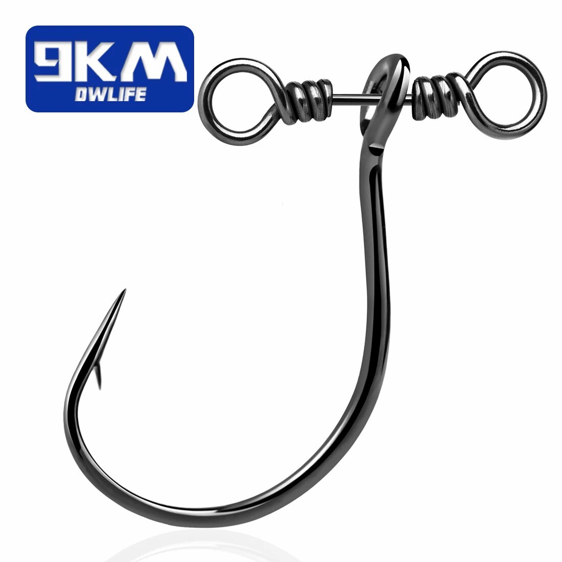 10Pc Drop Shot Hooks in-line Drop Shot Rig Fishing Hook Soft Worm Hook Saltwater