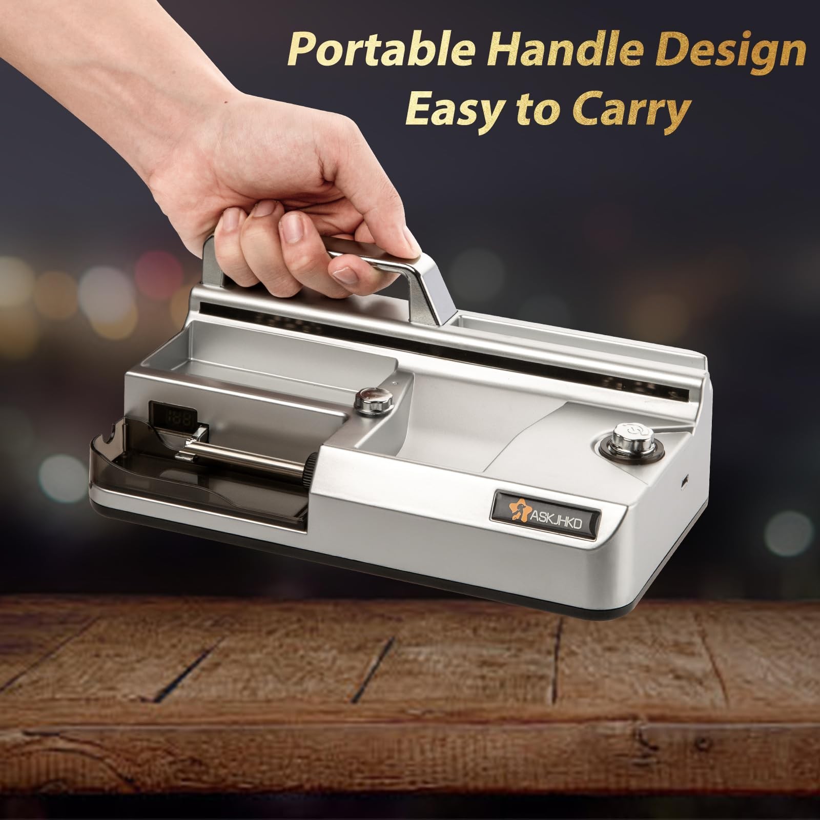 Electric Cigarette Rolling Machine, Automatic Cones Loader, Mini Portable Pre...