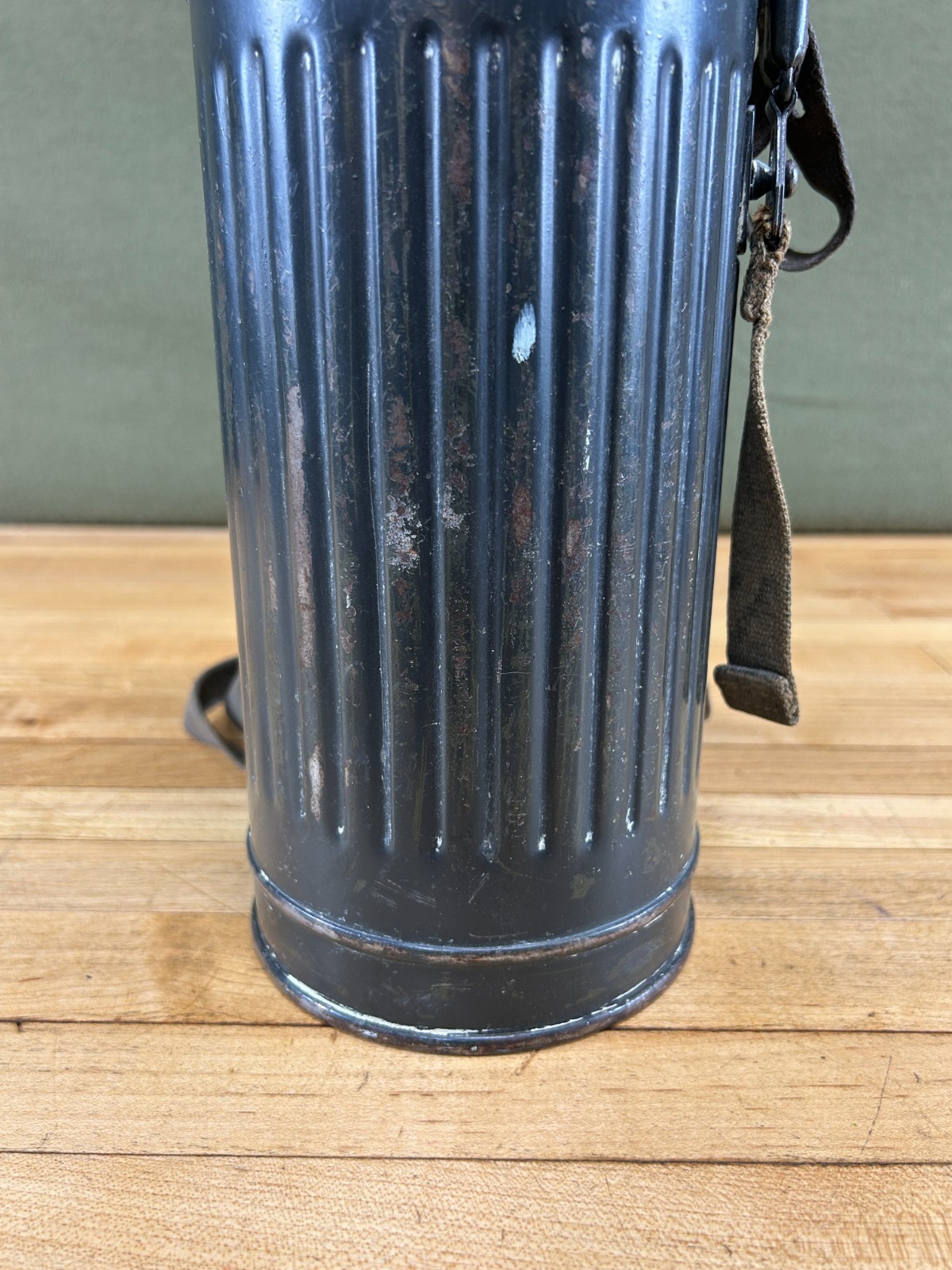 Original WWII German Gas Mask With Canister Can World War 2 Estate Find Surplus