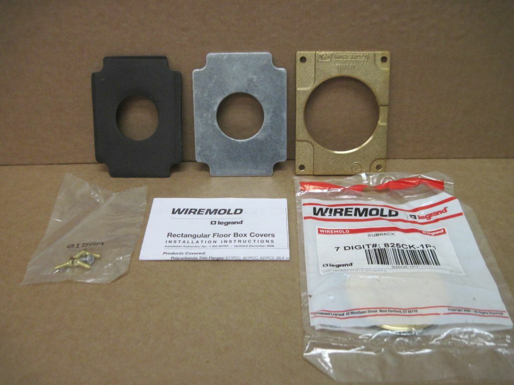 Legrand 829CK Brass Rectangular Communications Cover Plate