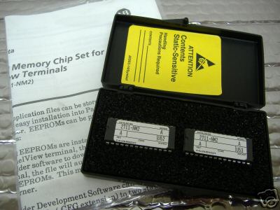 ALLEN BRADLEY  2711-NM2 EEPROM MEMORY CHIPS ( SET OF 2 )  NEW CONDITION