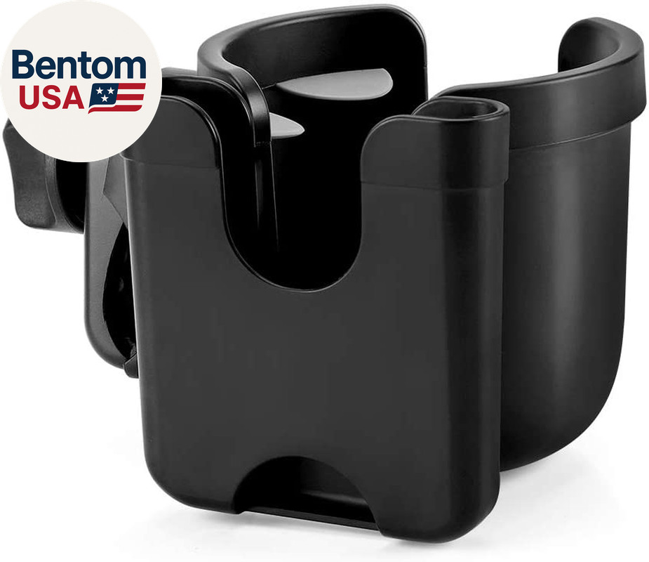 Stroller Cup Holder with Phone Holder, Bike Cup Holder, Universal Cup Holder for