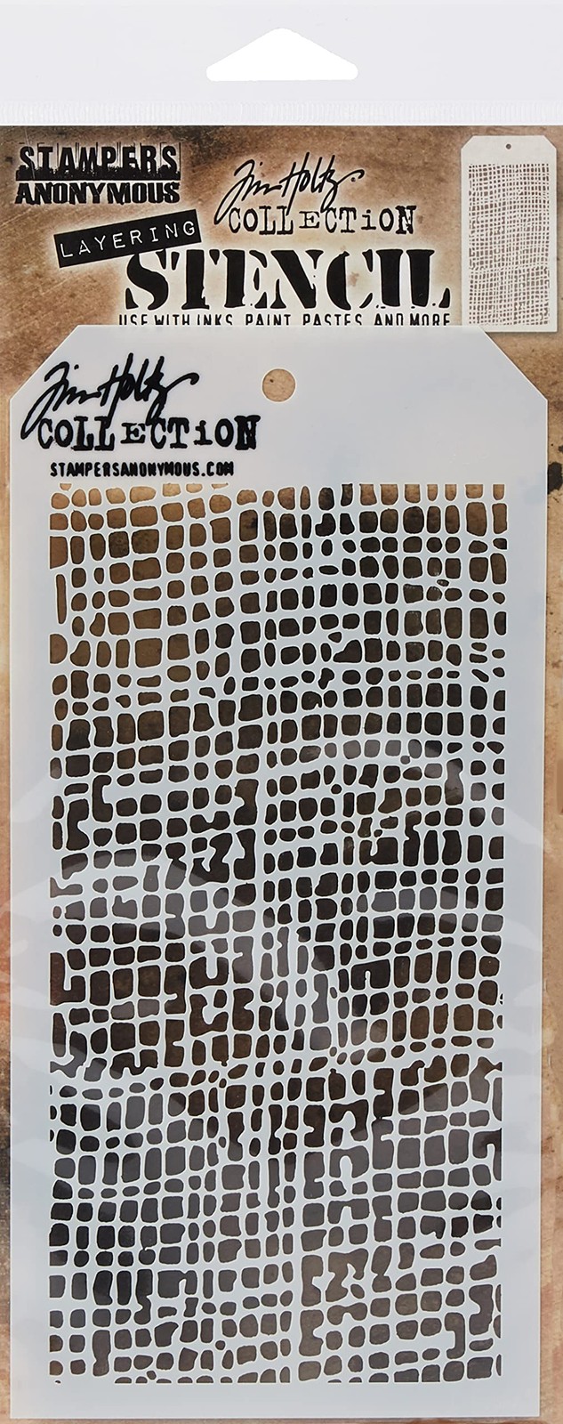 Stampers Anonymous Tim Holtz Layered Stencil, 4.125 by 8.5 x inches