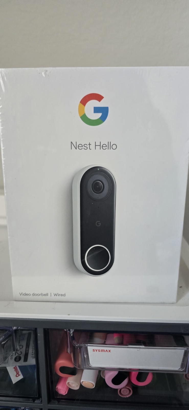 Google Nest NC5100US Wired Video Doorbell Wi-Fi Night Vision 160° White/Black