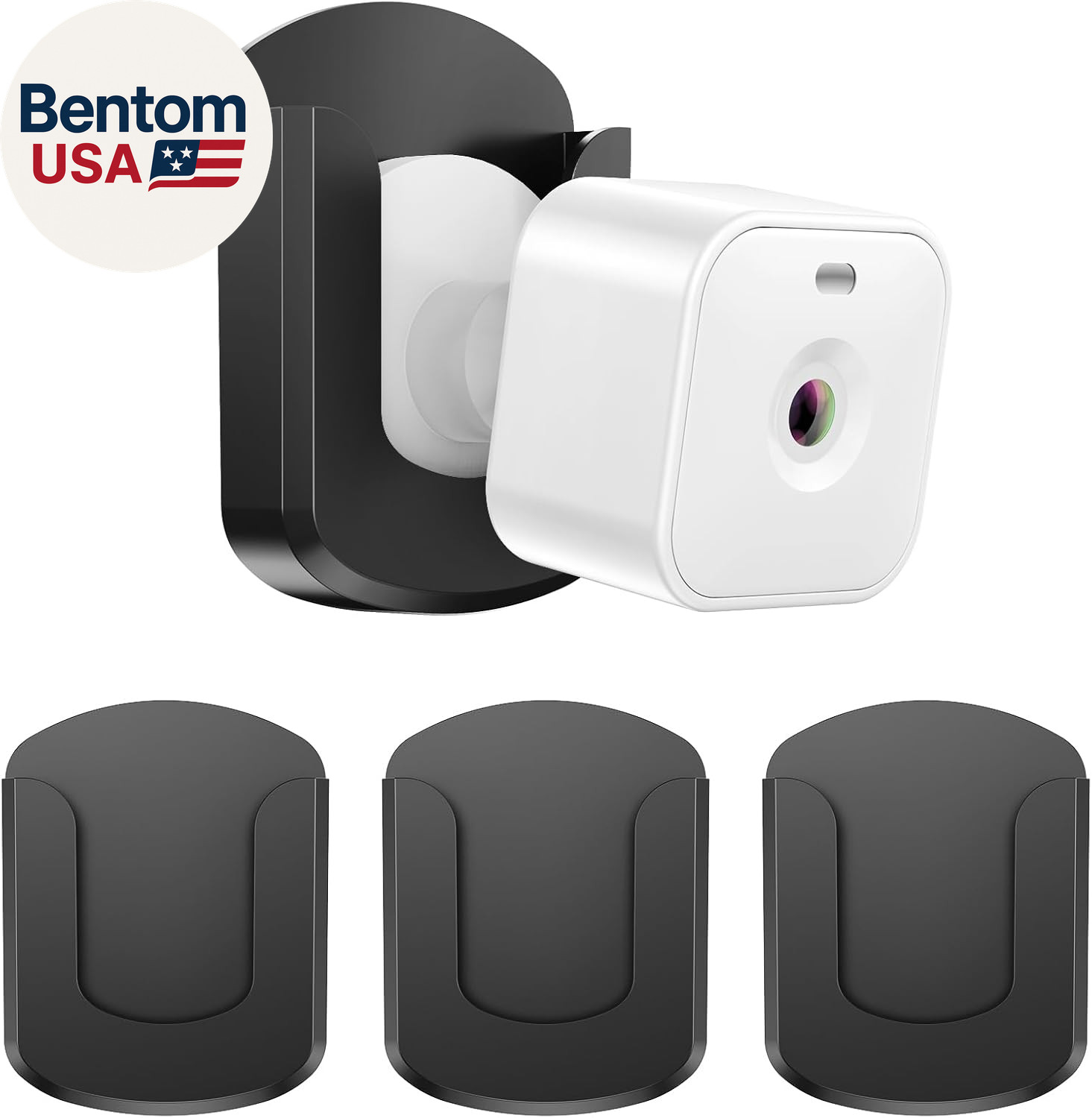 3 Pack Blink Camera No Drilling No Screws Wall Mount Bracket, Adhesive Blink Out