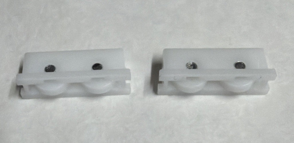Vinyl Sliding  Window, Roller with Duble Plastic wheels  Cascade 1 Pair (2 PCs)