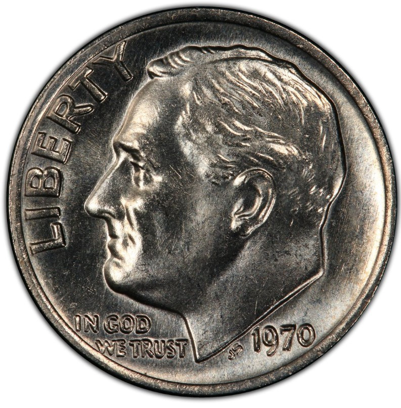 1970 P Mint State Roosevelt Dime 10C