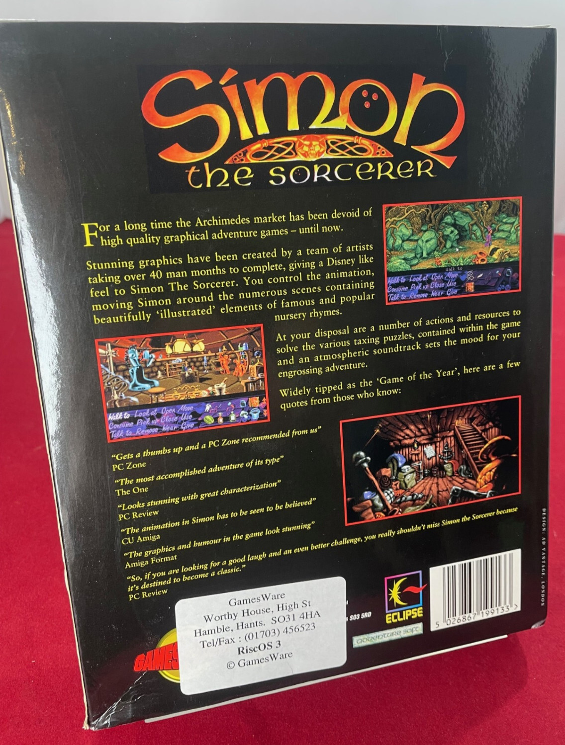 New! Simon the Sorcerer for Archimedes Compact Disk CD Version Acorn RISC OS