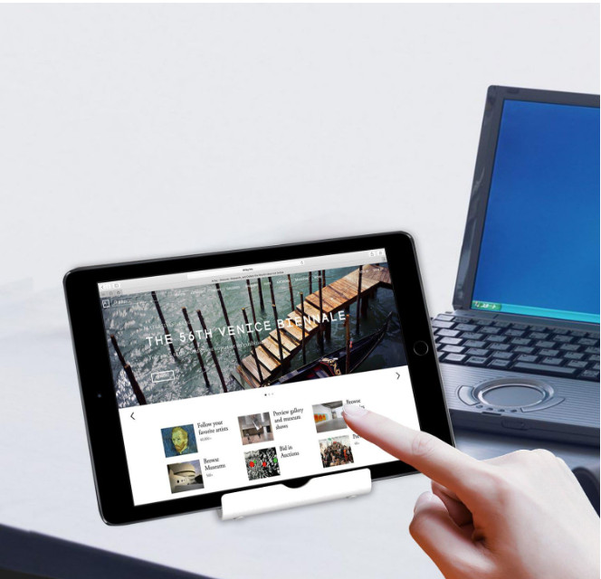 Tablet Stand, Adjustable Portable Desktop Holder, Foldable Dock