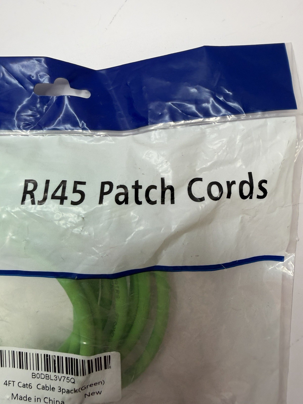 CAT6 Ethernet Cable 4 Ft 3 Pack RJ45 LAN Network Patch Cord Green New