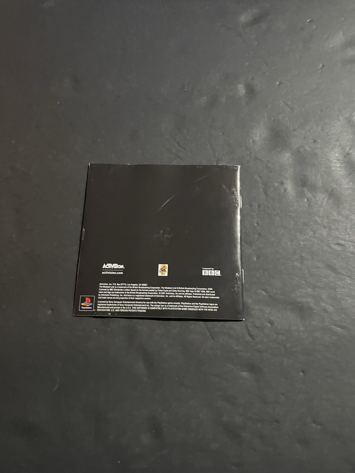 weakest link ps1 Manual only With registration card