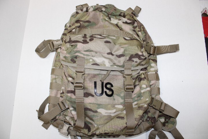 US Military Issue Multicam OCP Camo MOLLE II Assault Pack RuckSack Backpack D