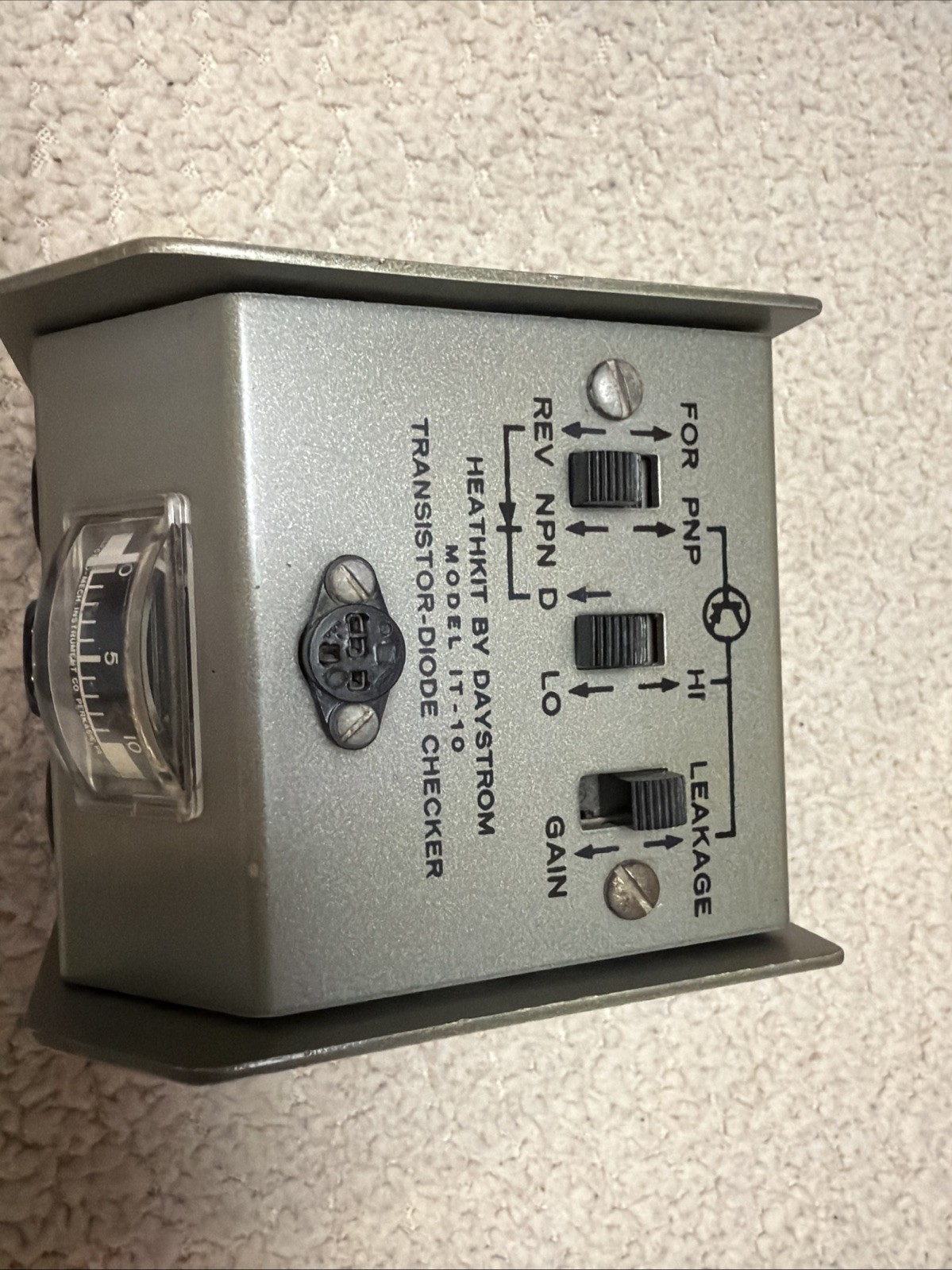 Heathkit Daystrom Model IT-10 Transistor-Diode Checker Untested